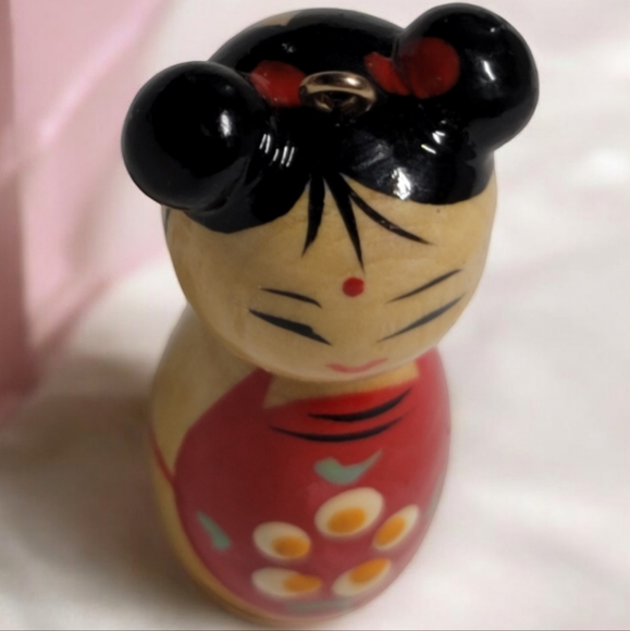 Usaburo Japanese Kokeshi Wooden Doll - Picture 2 of 5